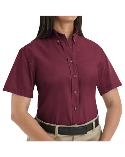 Red Kap - Women's Poplin Dress Shirt Extended Sizes - SP81EXT
