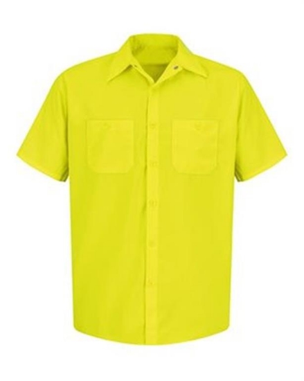 Red Kap - Enhanced Visibility Short Sleeve Work Shirt Tall Sizes - SS24L