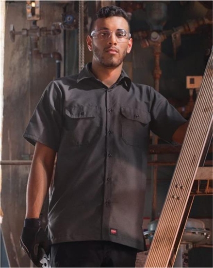 Red Kap - Ripstop Short Sleeve Work Shirt Long Sizes - SY60L