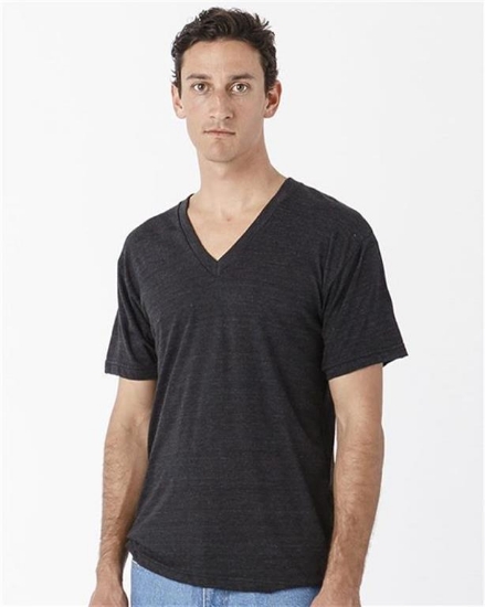 Los Angeles Apparel - USA-Made Unisex Triblend V-Neck T-Shirt - TR61
