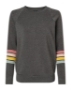 MV Sport - Women's Striped Sleeves Crewneck Sweatshirt - W23152